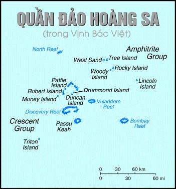 Bản đồ quần đảo Hoàng Sa