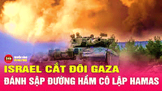Israel triển khai chiến thuật cắt đôi Dải Gaza, đánh sập đường hầm cô lập  Hamas | THVN - YouTube